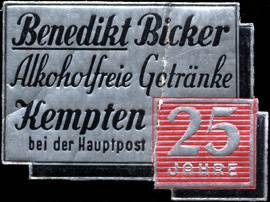 25 Jahre Benedikt Bicker alkoholfreie Getränke