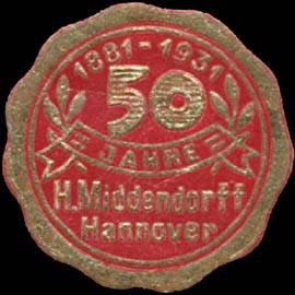 50 Jahre H. Middendorff