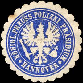 Königlich Preussische Polizei Präsidium - Hannover