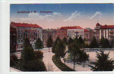 Landsberg an der Warthe Moltkeplatz 1918